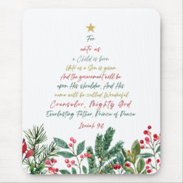 Tapis De Souris Ésaïe 9:6 Pour nous un enfant est né Noël
