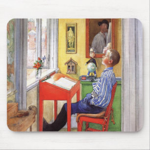 Tapis De Souris Esbjorn Faire ses devoirs par Carl Larsson