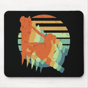 Tapis De Souris Escalade de Roche Retro - Escalade de Montagne Bou