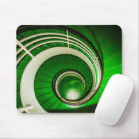 Escalier vert circulaire