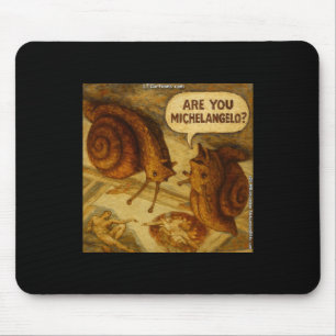 Tapis De Souris Escargot Curieux & Dessin Animé Parodique de Miche