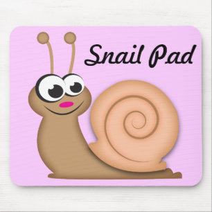 Tapis De Souris Escargot mignon de bande dessinée