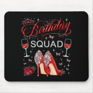 Tapis De Souris Escouade d'anniversaire Papillons Talons hauts Esc