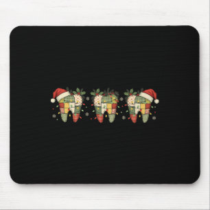Tapis De Souris Escouade Dentaire De Noël Hygiéniste Dentiste Ou I