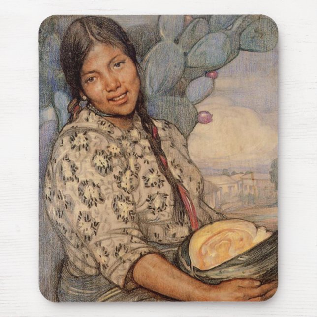 Tapis De Souris Escroquerie Calabaza Mousepad de Saturnino Herran (Devant)