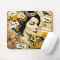 Espoir, Amour, Beauté, Rêver Vintage Dame