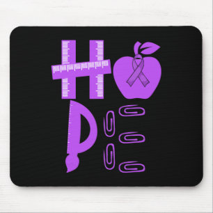 Tapis De Souris Espoir Epilepsie Sensibilisation Purple Ribbon Ens