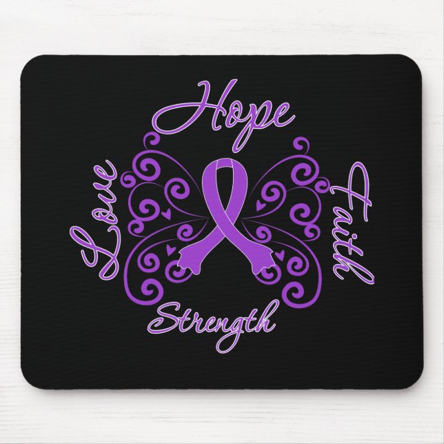 Tapis De Souris Espoir foi amour force Lupus (Devant)