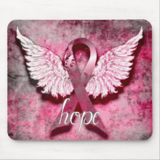 Tapis De Souris Espoir rose de ruban par des conceptions de Vetro