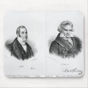 Tapis De Souris Esprit Auber et Ludwig van Beethoven