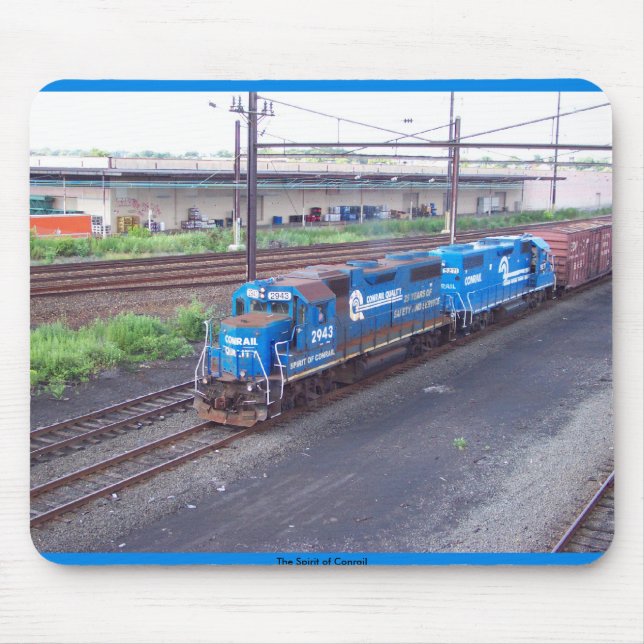 Tapis De Souris Esprit de Conrail - GP38 - PRR #2943 en peinture (Devant)