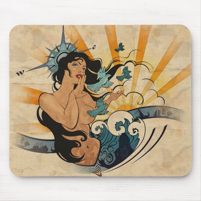 Tapis De Souris Esprit de la navigation Mousepad (Devant)