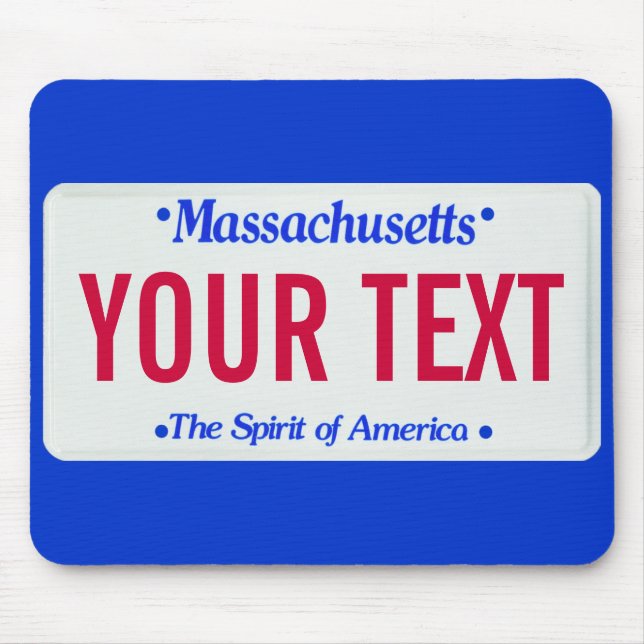 Tapis De Souris Esprit du Massachusetts de plaque minéralogique de (Devant)