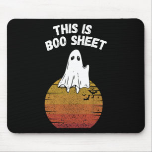Tapis De Souris Est Boo Sheet Ghost Retro Halloween Costume facile