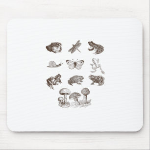 Tapis De Souris esthétique Cottagecore Champignon Académie Grenoui