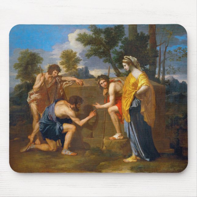 Tapis De Souris Et dans Arcadia ego, Poussin (Devant)