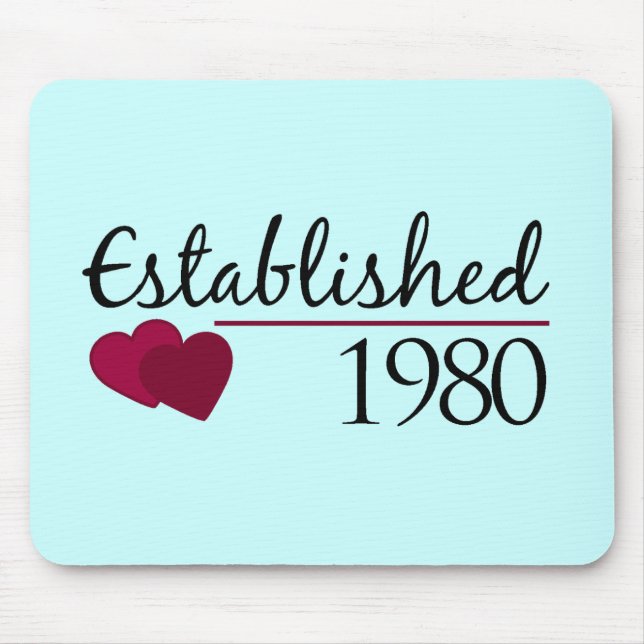 Tapis De Souris Établi 1980 (Devant)