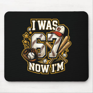 Tapis De Souris était 6 7 Garçon d'anniversaire Baseball Drôle 6 7
