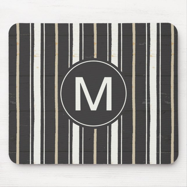 Tapis De Souris Étape simple deux de signes du monogramme | (Devant)