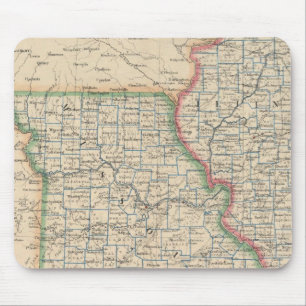 Tapis De Souris États de l'Illinois, du Missouri et de l'Arkansas