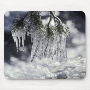 Tapis De Souris États-Unis, Californie, Lac Tahoe. Glaçons sur