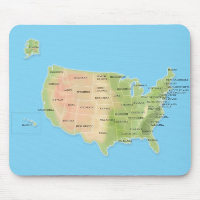Tapis De Souris États-Unis d'Amérique (Devant)