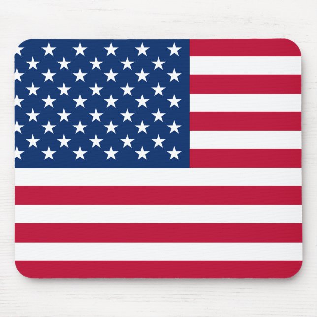 Tapis De Souris États-Unis Drapeau américain étoiles et rayures (Devant)