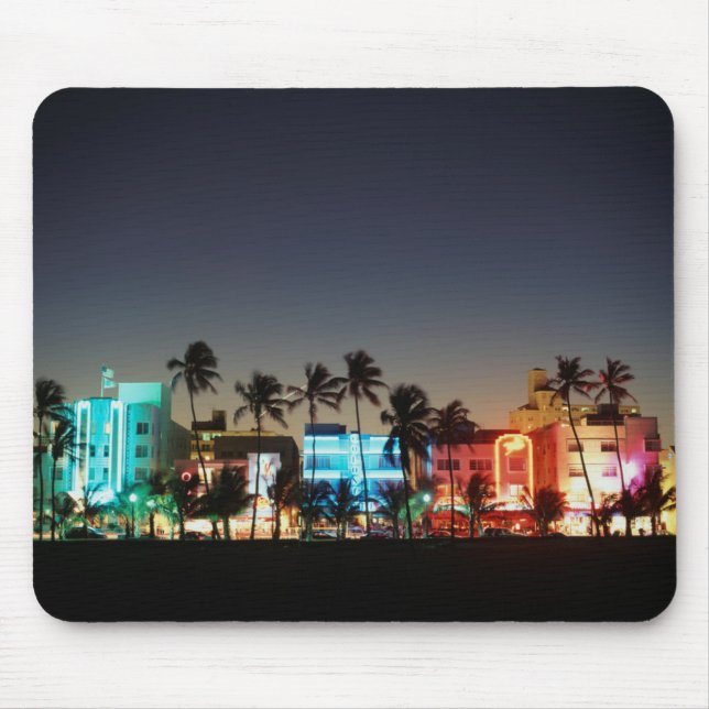 Tapis De Souris États-Unis, Floride, Miami Beach, Ocean Drive, Art (Devant)