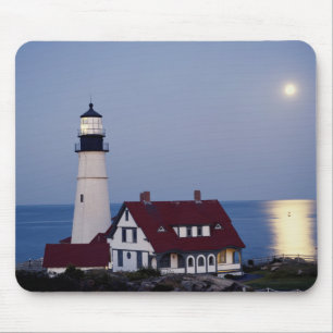 Tapis De Souris États-Unis, Maine, Portland, Cap Elizabeth, Light