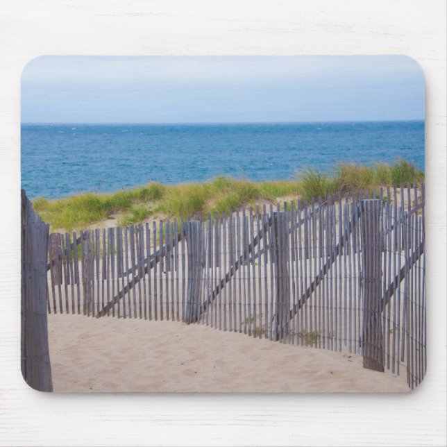 Tapis De Souris États-Unis, Massachusetts. Dunes Et Chemin (Devant)