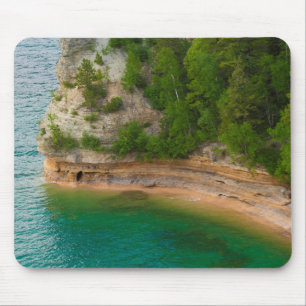 Tapis De Souris États-Unis, Michigan. Formation rocheuse du châtea