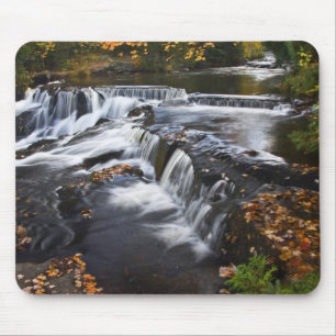 Tapis De Souris États-Unis, Michigan, Haute Péninsule. Bond Fall