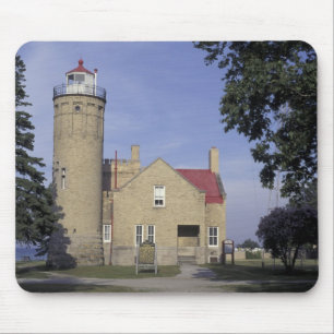 Tapis De Souris États-Unis, Michigan Old Mackinac Point Lighthouse