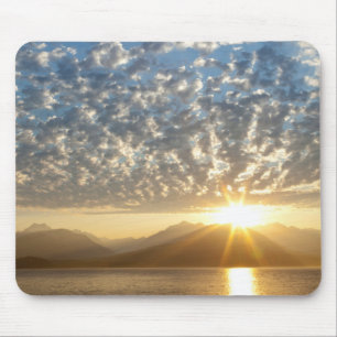 Tapis De Souris États-Unis, Washington, Seabeck. Coucher de soleil