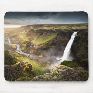 Tapis De Souris Été de la cascade de Haifoss en Islande