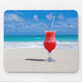 Tapis De Souris Eté Framboise Rouge Margarita Sur La Plage Tropica