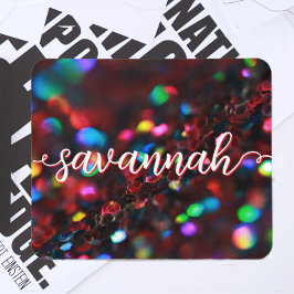 Tapis De Souris Étincelle rouge foncé