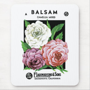 Tapis De Souris Étiquette de paquets de semences Balsam
