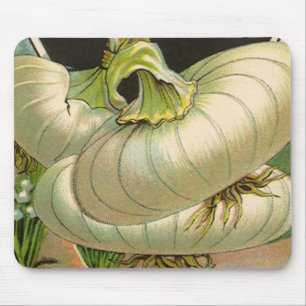 Tapis De Souris Étiquette d'illustration de pochette de graines vi