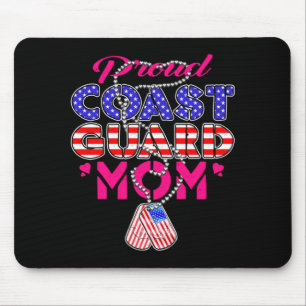 Tapis De Souris Étiquettes de chien de maman militaire fière homme