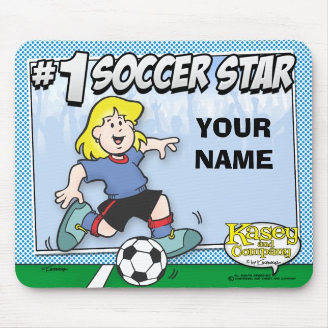 Tapis De Souris Étoile de football (Devant)