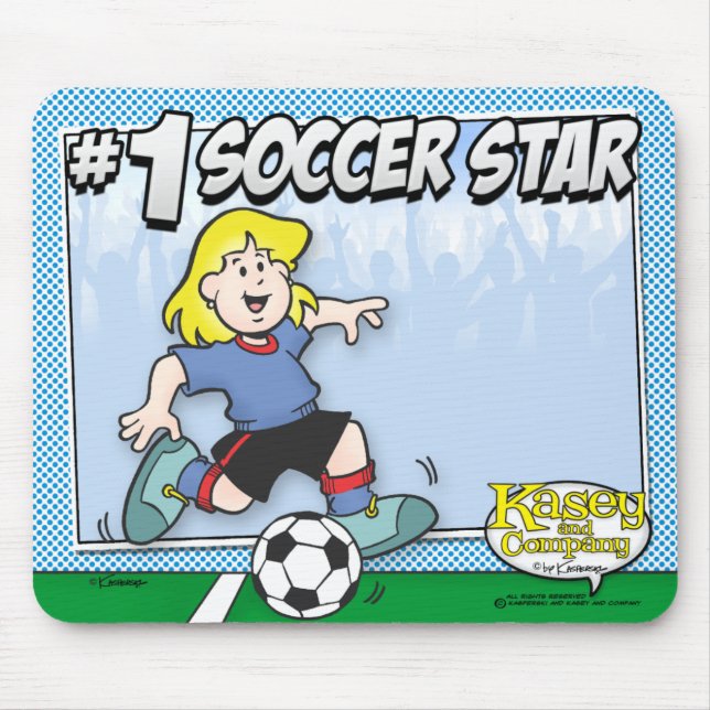 Tapis De Souris Étoile de football (Devant)