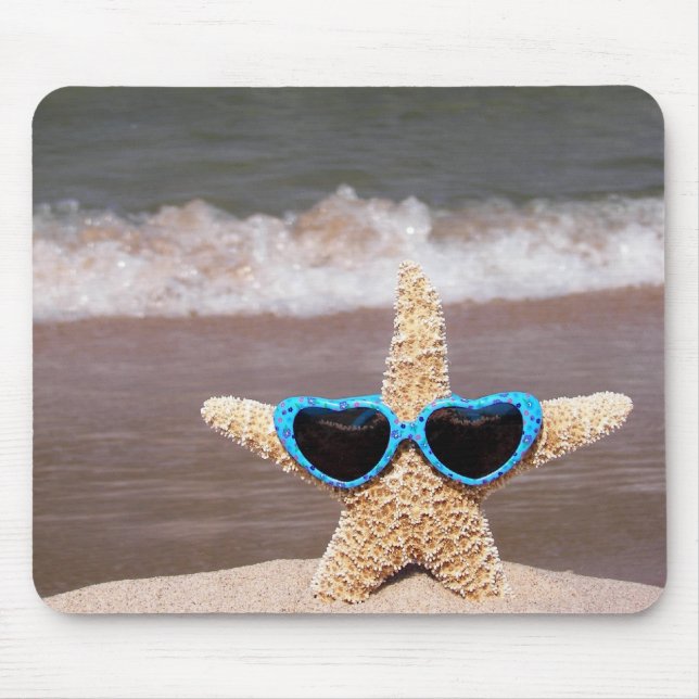 Tapis De Souris étoile de mer en bikini (Devant)