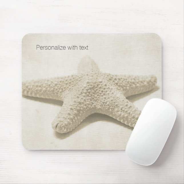 Tapis De Souris Étoile de mer Personnalisé (Avec souris)