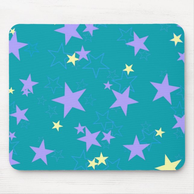 Tapis De Souris Étoile en pastel Mousepad (Devant)