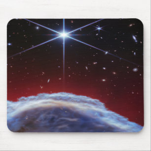 Tapis de souris étoile filante de l'espace profond