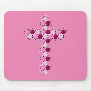 Tapis De Souris Étoile rose de David Croix Illusion optique