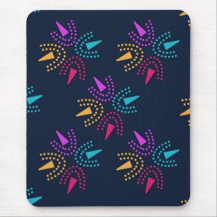 Tapis De Souris étoiles colorées modernes - bleu marine