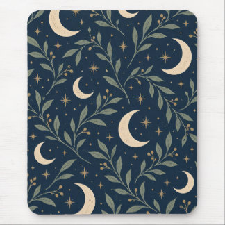 Tapis De Souris Étoiles de minuit et jardin de lune