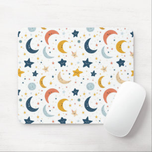 Tapis De Souris Étoiles et lunes